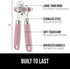 The Original Gorilla Grip Heavy Duty Stainless Steel Smooth Edge Manual Hand Held Can Opener With Soft Touch Handle, Rust Proof Oversized Handheld...