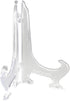 BANBERRY DESIGNS Plate Display Easels - Home Decoration - Pack of 10 - Clear 5 Inch Plate Holder Stands...