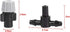 20pcs 3 Way Atomizing Nozzle, Adjustable Misting Drippers Connector Emitter Drip System with 4/7 Joint for Patio Lawn Greenhouse Vegetable Irrigat...
