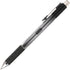 TUL Gel Pens, Retractable, Fine Point, 0.5 mm, Silver Barrel, Black Ink, Pack Of 4...