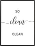 Zoey Art Set of 2 So Fresh and So Clean Clean Sign Print, Funny Bathroom Quotes Poster, Humor Décor 8x10 Unframed...