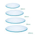 Watch Glass Beaker Cover Set High Temperature Resistant Cover Lids for Scientific Laboratory Watch Glass Equipment(4pcs, 60mm, 80mm, 90mm, 100mm)...