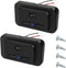 2 Pack Dual USB Car Charge Adapter 12V-24V Quick Car Charger Socket Power Outlet with Cap 4.8A Adapter Multiple Ports for Bus, RV, Boat, Golf Cart...