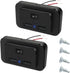 2 Pack Dual USB Car Charge Adapter 12V-24V Quick Car Charger Socket Power Outlet with Cap 4.8A Adapter Multiple Ports for Bus, RV, Boat, Golf Cart...