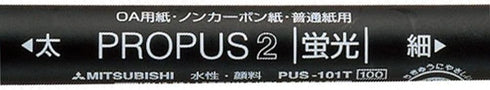 ???? Mitsubishi Pencil Highlighter Propus 2 PUS101TN.48 Sky Blue 10 Count...