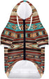 Bohemia Tribal Ethnic Dog Zipper Hoodie Stylish Soft Indian Southwestern Streetwear Hooded Clothes Apparel Costume Sweatshirt Tracksuits Pet Cloth...