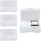 Slot Portable SD Card Case, 4 Individual Transparent Plastic Memory Card Cases, Holds a Total of 32 SD Cards, waterproof and Dust Resistant SD Car...