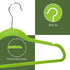 10 PACK VELVET HANGER GREEN...