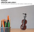 SAFIGLE 8 Sets Mini Violin Dollhouse Musical Smallest Violin Christmas Adornment Mini Things Furniture Kids Violin Toys Xmas Violin Models Abs Chi...