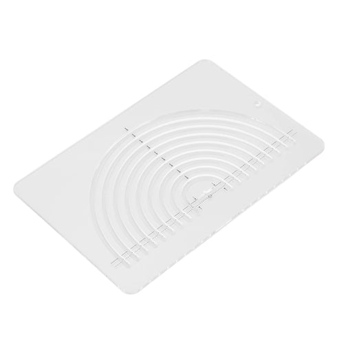 Circle Quilting Ruler Semicircle Clear Acrylic Highly Accurate Wide Application Sewing Measuring Templates Geometric Rulers for Office and School ...
