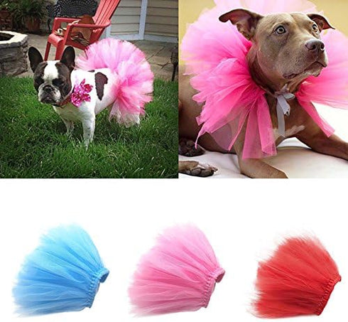 Pink Pet Puppy Small Dog Lace Skirt Princess Tutu Dress Clothes Apparel Pet Costumes Dog Dresses Pet Apparel and Accessories...