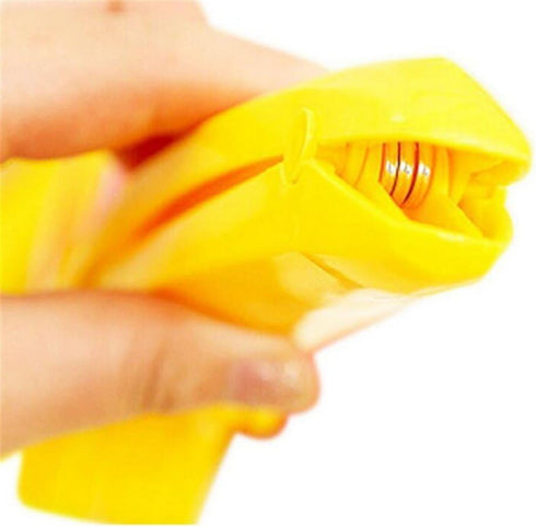1 PCs Creative Stainless Steel Banana Chopper Fruit Cutter Cucumber Vegetable Peeler slicers Kitchen Tools, Yellow...