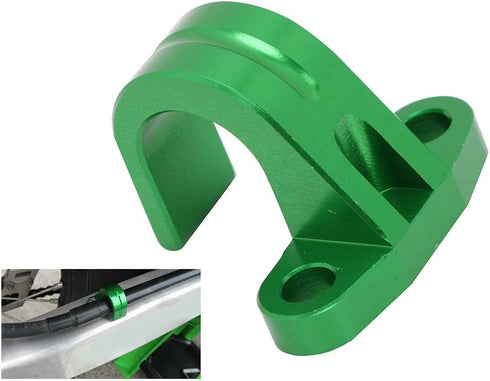 Motorcycle Rear Brake Line Hose Snap Clamp CNC For KX250F KX450F Green...
