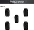 Heyiarbeit 5pcs Plastic Lab Chemical Reagent Bottle 500ml/17oz Wide Mouth Sample Sealing Liquid/Solid Storage Bottles Black...