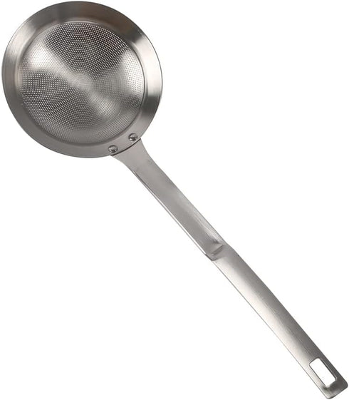 1 Pc Stainless Steel Fine Mesh Strainer, Fine Mesh Sieve for Kitchen Cooking, 3 Sizes Long Handle Food Strainer Steel Colander (Middle 1Pc)...