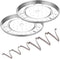 2 Pack 9-1/4" Pressure Cooker Canner Rack Stainless Steel Food Steamer Rack Cross Wire with 3 Short and 3 Tall Detachable Legs for Steamer Pot for...