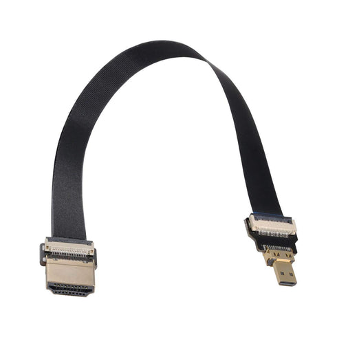 xiwai CYFPV HDMI Male to Micro HDMI Male Extension FPC Flat Cable 1080P for FPV HDTV Multicopter Aerial Photography (0.8m)...