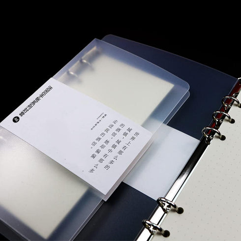 3 Pack A5 A6 B5 Round Ring Binder Cover 6-Ring 9-Ring PVC Binder Covers Refillable Notebook Loose Leaf Binder Protector (Inner Paper Not Included)...