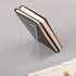 1 Piece Bookend Book End Acrylic Bookend Heavy Duty Book End Book Holder Stopper L Shaped Book Stopper Desktop Organizer for Books Movies CDs(Tran...
