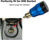 iMESTOU Aluminum 30W Power Delivery DIN Power Plug Charger to USB C and Quick Charge USB 3.0 Motorcycle DIN Adapter Waterproof Fits for Hella 12V-...