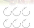 Supvox 6pcs Earring Findings Beading Hoop Earring Finding Metal Hoop Earrings C-Shaped Eardrops Beads DIY Jewelry Making Supplies Materials - Silv...
