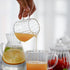 CHOOLD Creative Embossed Stripe Clear Crystal Glass Creamer Jug for Kitchen (4/5.5/9/12oz)...
