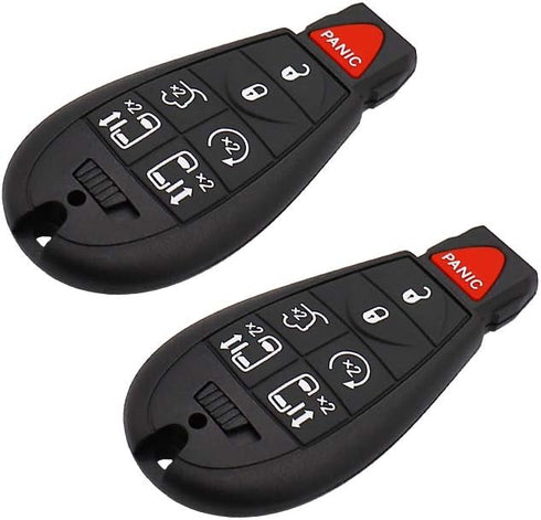 DRIVESTAR 2PACK Keyless Remote Car Key Fob 2008 - 2016 for Dodge Grand Caravan 2008 - 2016 for Chrysler Town and Country Replace# M3N5WY7 M3N5WY78...