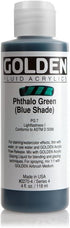 Golden Fluid Acrylic, 4 ounce bottle, Phthalo Green Blue Shade (2270-4)...