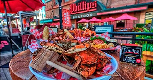 Phillips Seafood Seasoning - Maryland's World Famous Shrimp, Fish and Crab Cake Seasoning used in Phillip's Seafood Restaurants (1)...