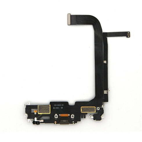 USB Dock Charging Port Flex Cable PCB Board Module Replacement Compatible with Apple iPhone 13 Pro Max (Black)...