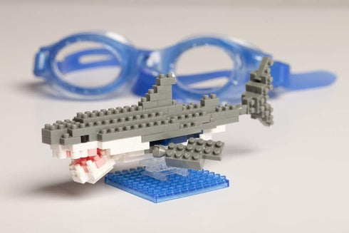 DAISO Great White Shark Petit Block from Daiso Japan...