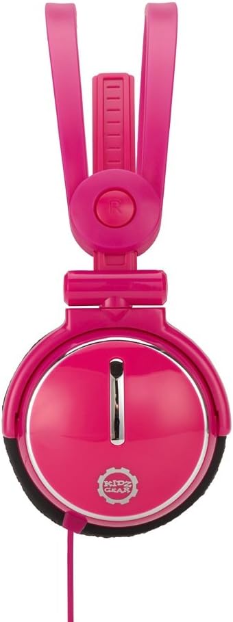 Kidz Gear Fold-Flat Travel Headphones - Pink...