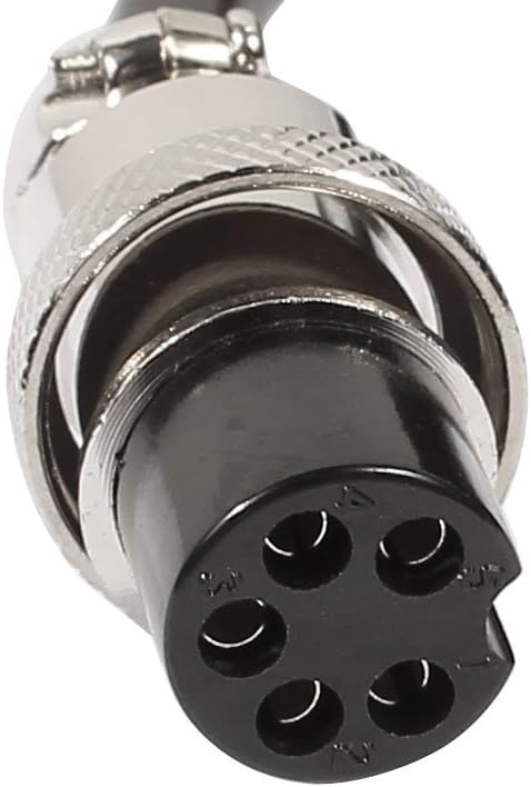 uxcell GX16 5 Pin Male/Female Head Aviation Socket Connector Electrical Cable 2m...