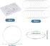 50Pcs 50mm Round Beading Hoops Beaded Earring Making Hoops Silver Ear Brass Link Hollow Frame Circle Rings for DIY Jewelry Making Earring Bulk Key...