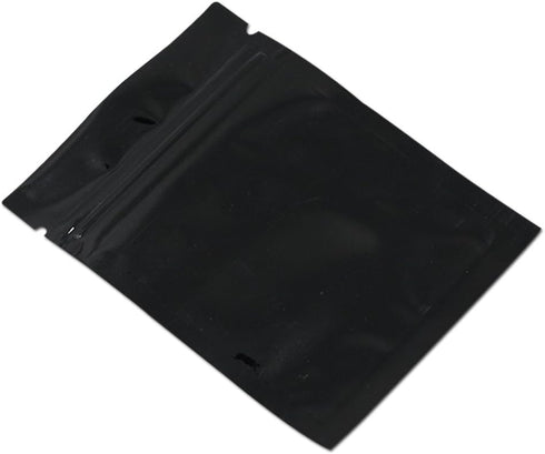 100 Pack Mylar Bags for Zip Reusable Small Aluminum Foil Lock Package Bag Candy DIY Chocolate Coffee Nut Food Long Term Storage Zipper Lock Packag...