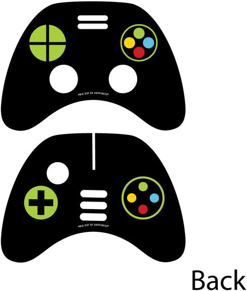 Big Dot of Happiness Game Zone - Game Controller Decorations DIY Pixel Video Game or Birthday Party Essentials - Set of 20...