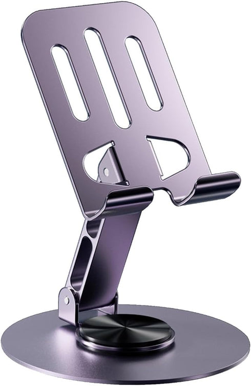 Phone Tablet Holder Metal Phone Stand 360° Rotation All Kinds Cellphone Foldable Scalable Office Desk Adjustable Portable for Travel......