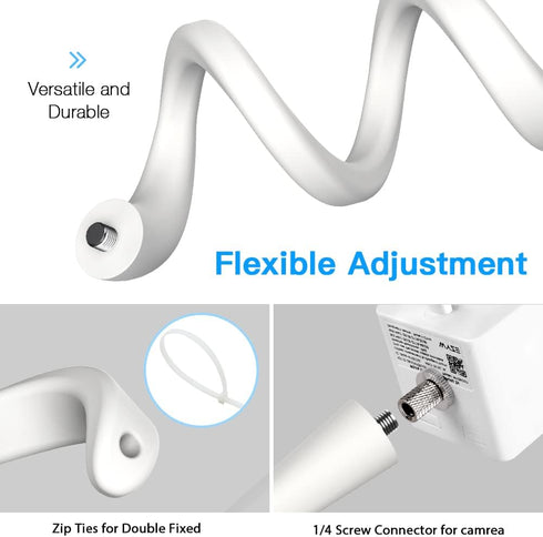 HOLACA Baby Monitor Flexible Twist Mount for Wyze Cam OG,Wyze Cam Outdoor v1/v2,Wyze Cam pan/pan v2/pan v3,Wyze Cam V3/V3 PRO Twist Versatile Moun...