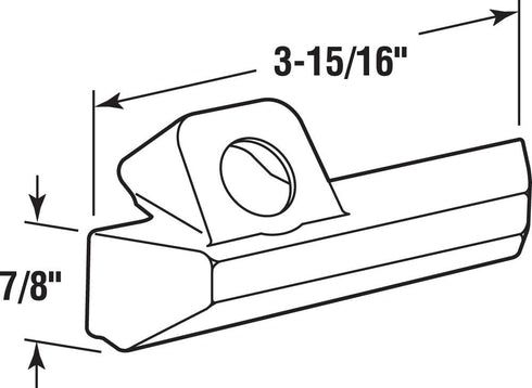 Prime-Line H 4096 3-15/16 In. High Impact Plastic Construction Champagne Color Pella Casement Operator Cover (Single Pack)...