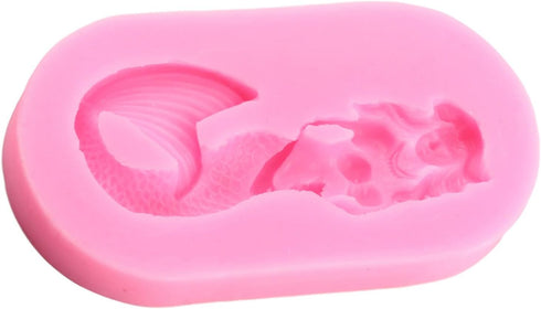 Mermaid Theme Fondant Molds Mermaid Silicone Mold For Cake Decorating Cupcake Topper Chocolate Candy Gum Paste Polymer Clay...