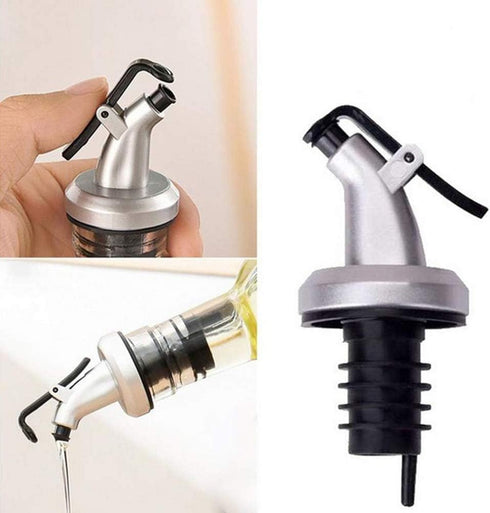 TBWHL 10 Pcs Pour Spouts, Olive Oil Vinegar Dispenser Bottle Liquor Wine Pourers Flip Top Stopper Leak-proof Reusable with Lid for Kitchen and Bar...