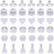 200Pcs 5 Styles Clear Earring Backs Small Back Earring Stoppers Silicone Soft Full Covered Ear Nuts Round Heart Shaped Transparent Earring Stopper...