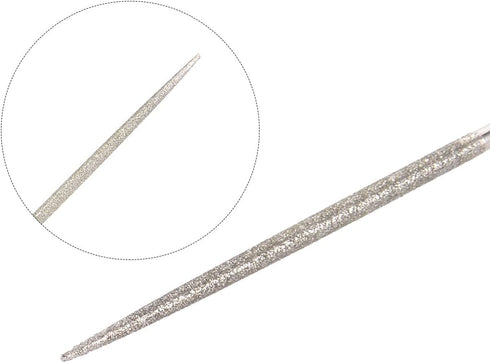 uxcell 5pcs Round Diamond Needles File 2mm x 100mm 150 Grit for Metal Glass Wood Stone Grinding Polishing Engraving...