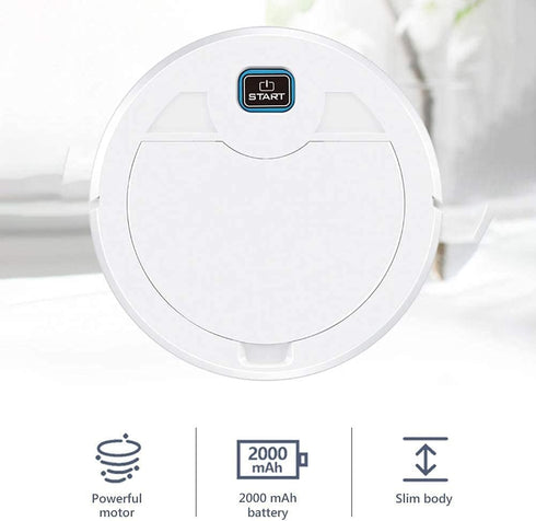 Robotic Vacuum Cleaner, Strong Suction Quiet, Super-Thin Robotic Vacuum Cleaner can Cleans Hard Floors Carpets to can Clean The Hair and Sundries ...