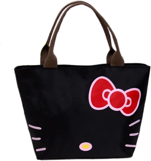 Kerr's Choice Black Kitty Tote Bag - Black Cat Shopping & Gym Bag...