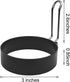 4 Pack Stainless Steel Eggs Maker Non Stick Round Egg Cooker for Cooking Cooking Rings Shaper for Frying Pancake Sandwiches Metal Handle Household...
