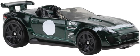 Hot Wheels Forza Horizon Die Cast Model Car '15 Jaguar F-Type Project 7 Scale 1:64 – Length 7 cm HLK27...
