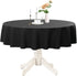 Romanstile Round Waterproof Tablecloth, Stain Resistant Washable Table Cloths Wrinkle Free Polyester Table Covers for Kitchen Dining Party Wedding...