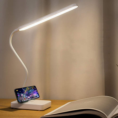 Cordless Desk Table Lamp Reading Light Rechargeable Battery 2200m,Touch 3 LED Modes,Dimmable,Small,Gooseneck, Highest 17.7",Lamp for Kids Bedroom ...