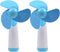 Ogrmar Mini Handheld Fan Personal Fan Battery Soft Foam Blades Powered for Home and Travel 2PC Blue (2)...